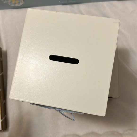 Boy Baptism cross and piggy bank Bundle in a blue tray - Picture 4 of 9